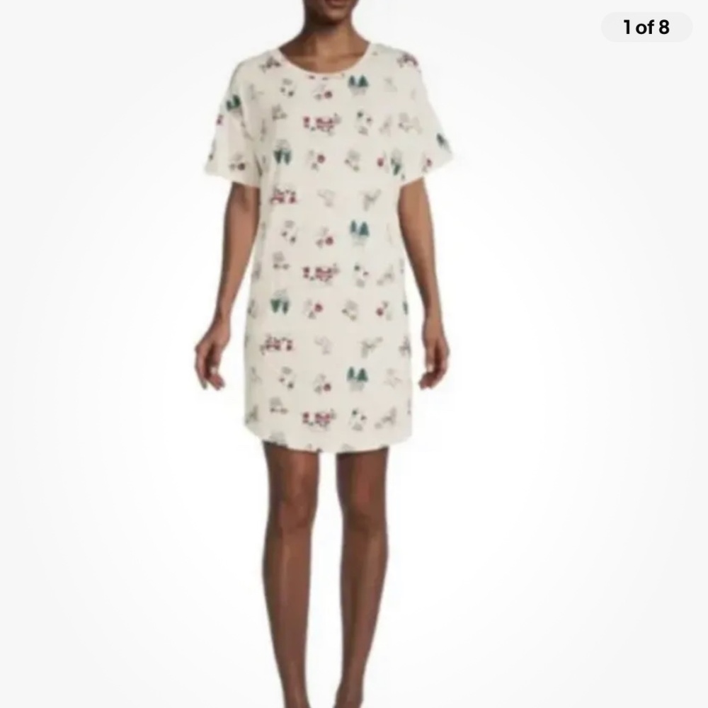 Secret Treasure Women’s “Let’s Go Camping” Sleepshirt Nightgown W/Pockets 2X-3X